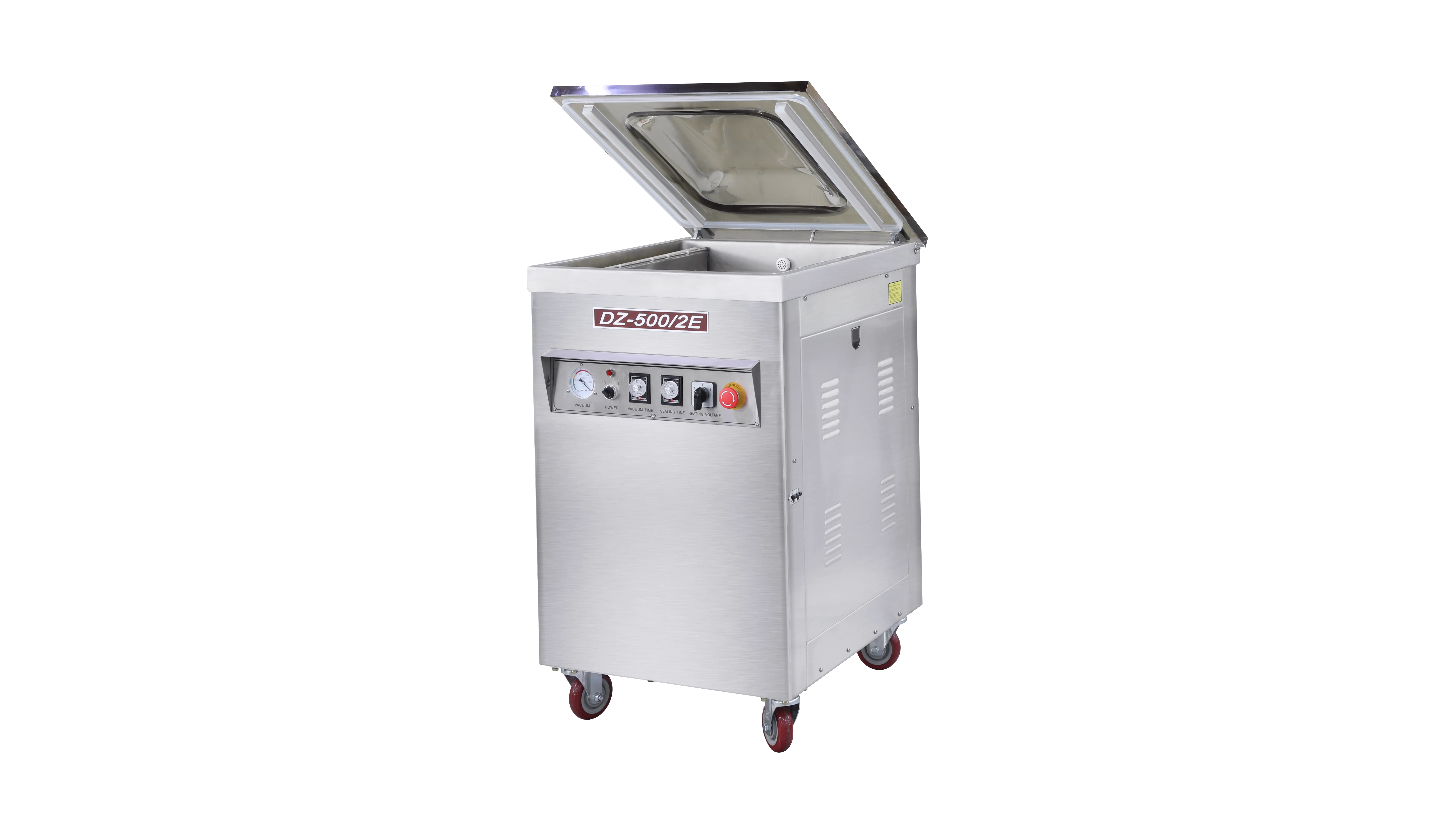 Напольный вакуумный упаковщик DZQ-500/2E (нерж., газ)