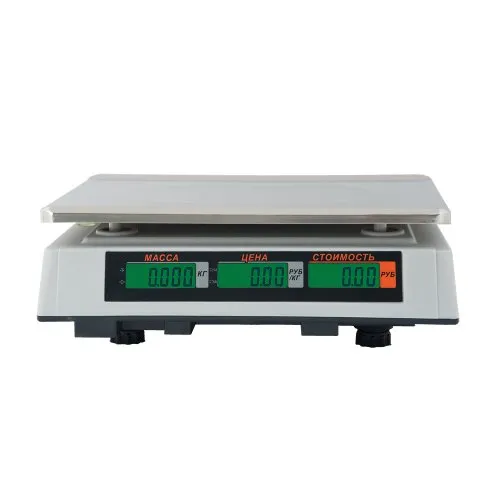 весы торговые m-er 327ас-32.5 с акб (без стойки) lcd
