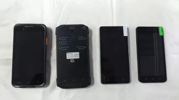 Слева направо: Urovo 6300, Newland 7000R-II, Newland 7000, Newland 5000.
