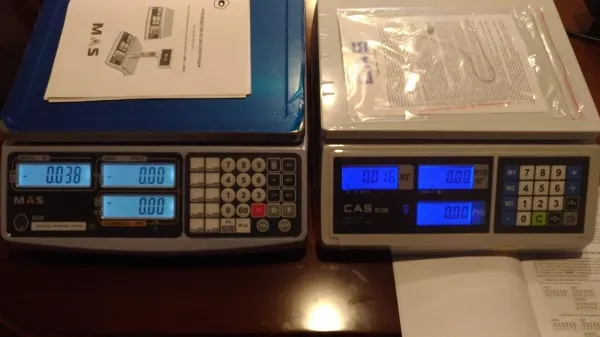 Модели торговых весов MASter MR1 и CAS ER JR