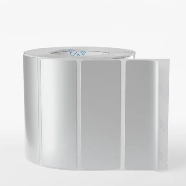 Этикетка  70х25х1000 PET matt silver
