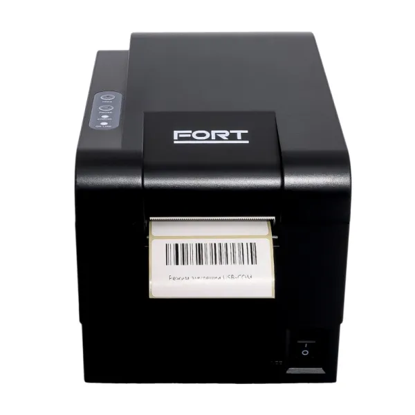 принтер этикеток fort ft-23dtb (термо, 203dpi, usb) черный