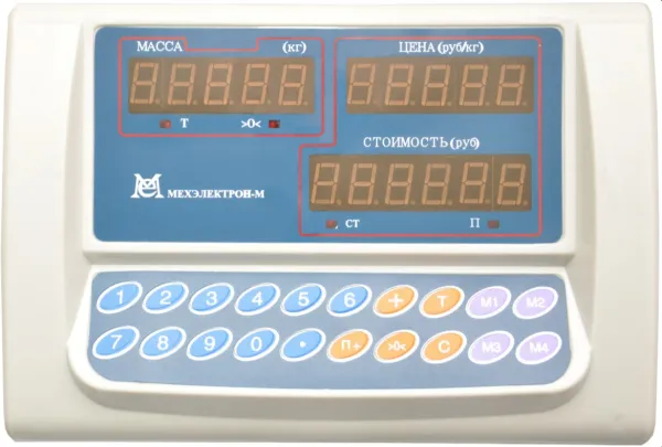 весы товарные мехэлектрон вэт-300-50/100-1с -дб(450х600)
