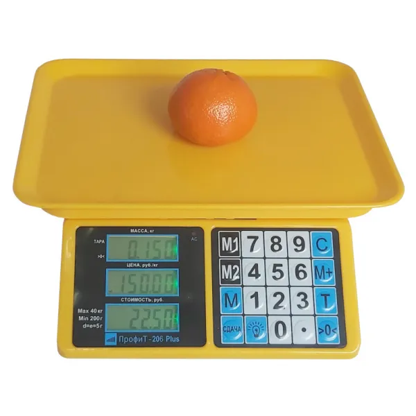 весы бытовые профит 206+ (40кг/5г) lcd