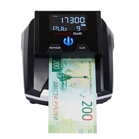 детектор банкнот docash golf rub автоматический, без акб