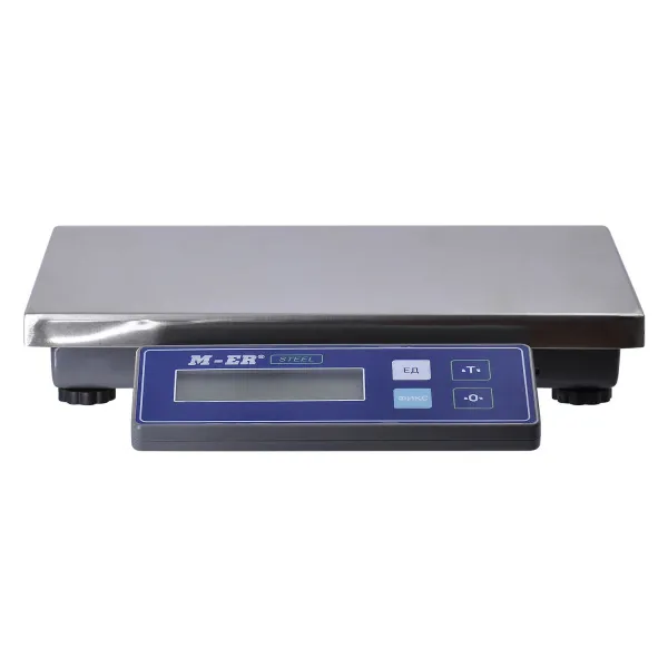 фасовочные настольные весы m-er 224 afu-15.2 steel lcd usb