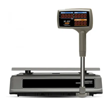 весы торговые m-er 328асрх-15.2 led,touch-m/ rs232, usb