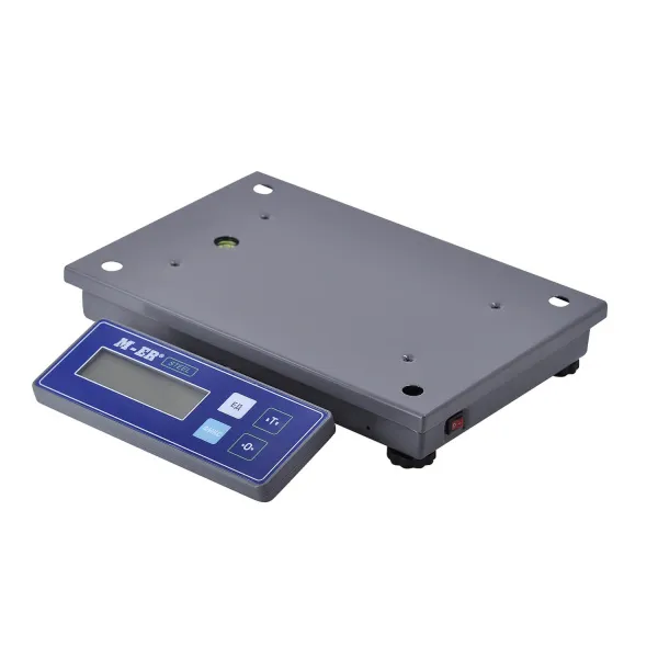 фасовочные настольные весы m-er 224 afu-15.2 steel lcd usb
