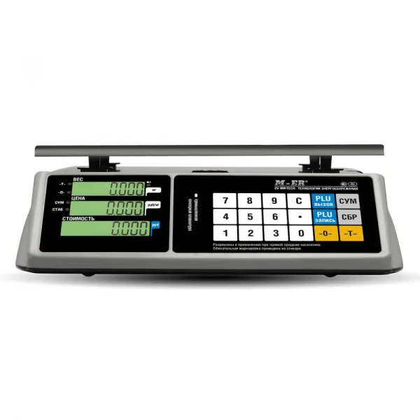 весы торговые m-er 328ac-6.1 lcd touch-m/ rs232,usb