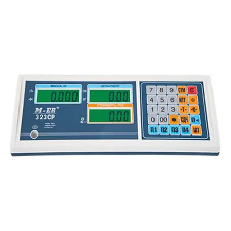 весы торговые m-er 322acpx-15.2 (со стойкой) lcd