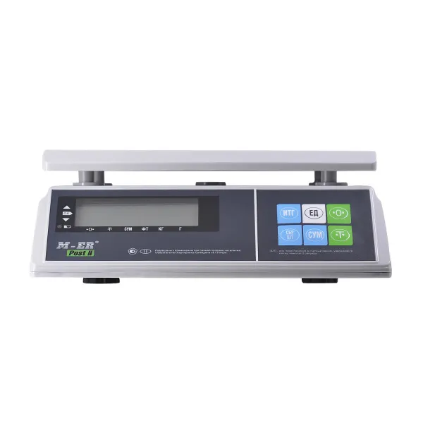 порционные весы m-er 326 afu-3.01 "post ii" lcd (двойной дисплей)