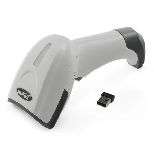 Беспроводной сканер штрих-кода MERTECH CL-2320 HR BLE SPP Dongle P2D USB white