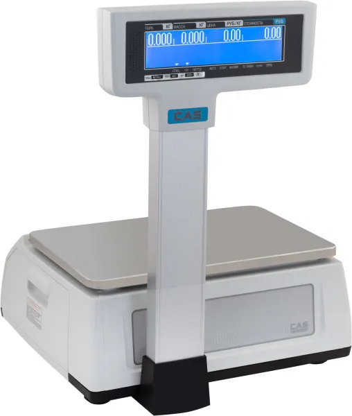весы с печатью этикетки cas cl-3000-06р