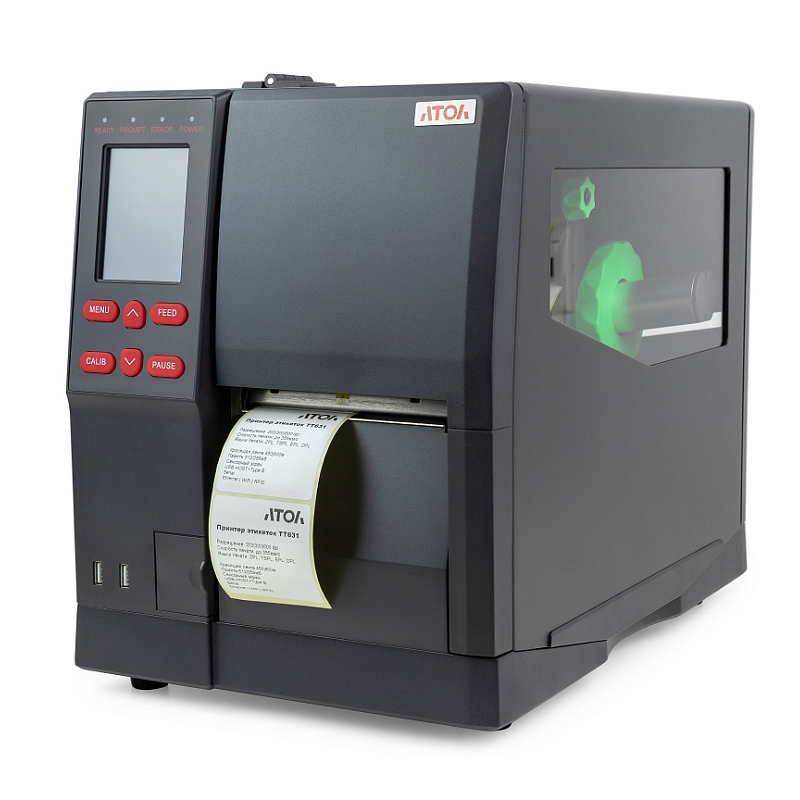 Принтер этикеток АТОЛ TT631 (термо-трансфер, 300 dpi, USB, RS-232, Ethernet) (60101)