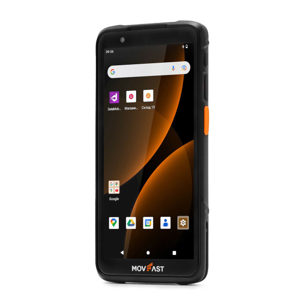 Комплект ТСД S55 Android 13, 4GB/64GB (крейдл с передачей, пист. рукоятка, чехол, стекло, ремешок)